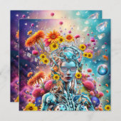 Bio Robot Feiertagskarte (Vorne/Hinten)