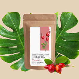 Bio Rosehip-Kräuterteetikett