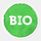 Bio Runder Aufkleber (Vorderseite)