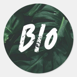 Bio Runder Aufkleber