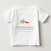 Bio Säugling (grauer Text) Baby T-shirt (Rückseite)