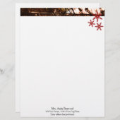 Bio Schneeflocken Weihnachten Briefkopf (Vorne/Hinten)