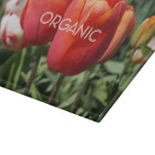 BIO Schneidplatten Red Tulips Blume Schneidebrett (Ecke)