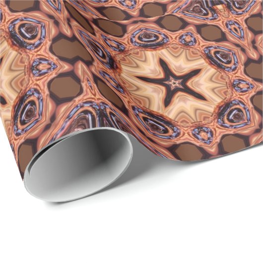 Bio Schokolade Chip Star Wrapping Paper Geschenkpapier (Rolleneckpunkt)