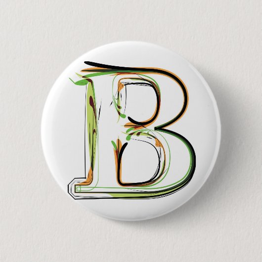 Bio Schriftartillustration Button (Vorderseite)
