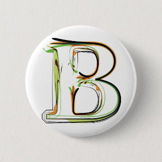 Bio Schriftartillustration Button