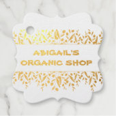 Bio Shop Moderne Firmennamen - Tag (Vorderseite)