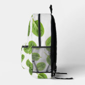 Bio Spinatleaf Nahtloses Muster Bedruckter Rucksack (Rechts)