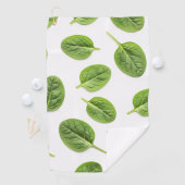 Bio Spinatleaf Nahtloses Muster Golfhandtuch (Insitu)