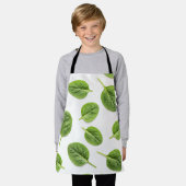 Bio Spinatleaf Nahtloses Muster Schürze (Getragen)