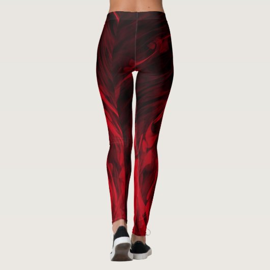 Bio Spiral3 Rot - Leggings (Rückseite)