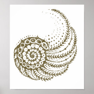 Bio Spiralbräune Poster