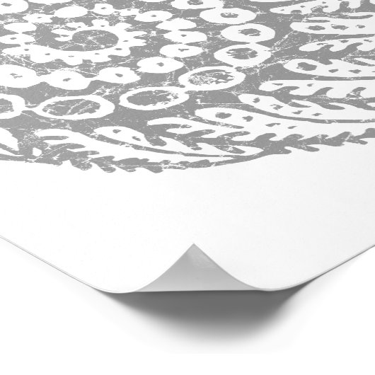 Bio Spiralgrau Poster (Ecke)