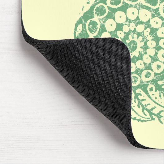 Bio Spiralgrün Mousepad (Ecke)