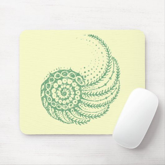 Bio Spiralgrün Mousepad (Mit Mouse)