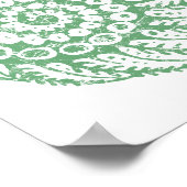 Bio Spiralgrün Poster (Ecke)