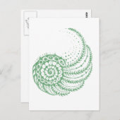 Bio Spiralgrün Postkarte (Vorne/Hinten)