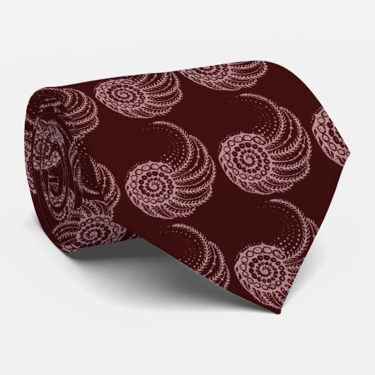 Bio Spiralrosa Krawatte (Gerollt)