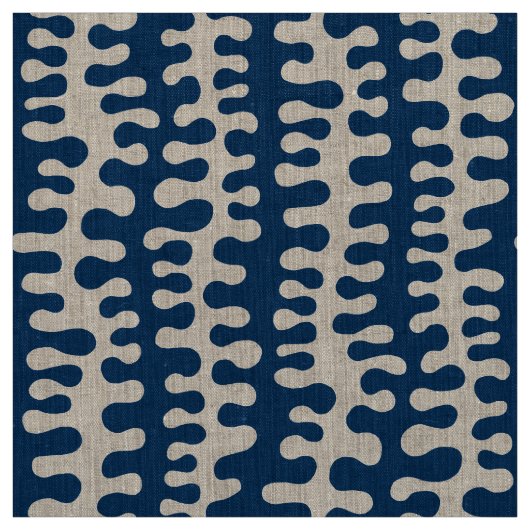 Bio Streifen - Indigostil Stoff (Muster)