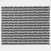 Bio Streifen - Schwarz Fleecedecke (Vorderseite (Horizontal))