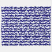 Bio Streifen - Tiefe Marine Fleecedecke (Vorderseite (Horizontal))