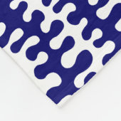 Bio Streifen - Tiefe Marine Fleecedecke (Ecke)