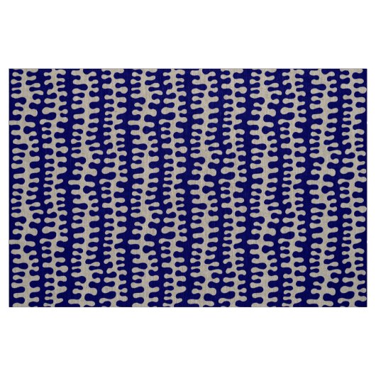 Bio Streifen - Tiefe Marine Stoff (Fat Quarter (45,7 x 55,9 cm))