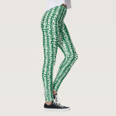 Bio Streifen - Waldgrün Leggings (Rechts)