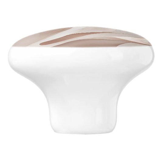 "Bio Ströme" | Dynamic Forms Art Keramikknauf (Seitenansicht)