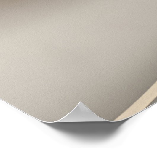 "Bio Swirl" | Beige Abstrakt Art Poster (Ecke)