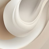 "Bio Swirl" | Beige Abstrakt Art Poster