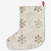 Bio Tan Creme Weihnachten Schneeflocken Großer Weihnachtsstrumpf (Rückseite)