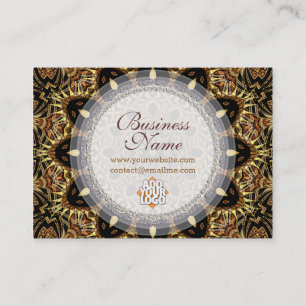 Bio Tapisserie "Earthy Gold Business Card" Visitenkarte