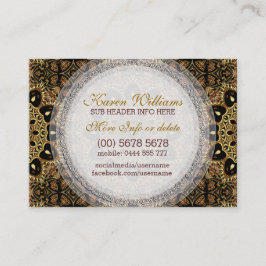 Bio Tapisserie "Earthy Gold Business Card" Visitenkarte
