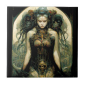 Bio Tech Woman Fantasy Sci-Fi Fliese (Vorderseite)