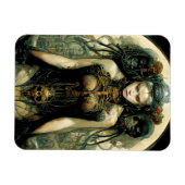 Bio Tech Woman Fantasy Sci-Fi Magnet (Horizontal)