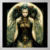 Bio Tech Woman Fantasy Sci-Fi Poster (Vorne)