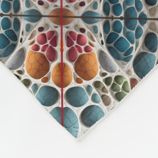 Bio-Teppichdecke mit Kieselstruktur Fleecedecke (Ecke)