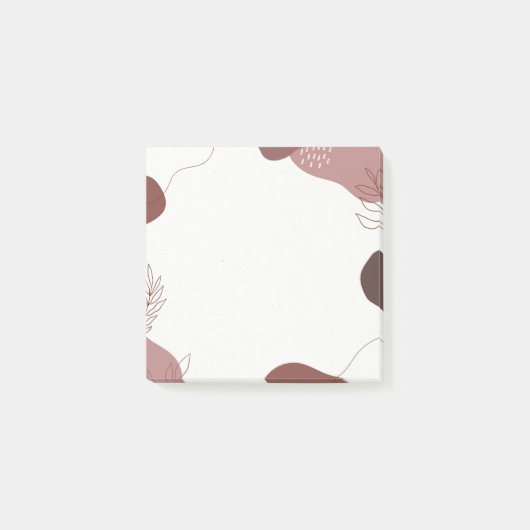 Bio Terracota-Nachhinweise Post-it Klebezettel (Vorderseite)