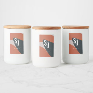 Bio Terracotta Blue Blush Wedding Lebensmitteletikett