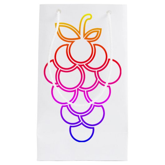 Bio Traubengeschenktasche Kleine Geschenktüte (Vorderseite)