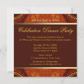 Bio Tribal Special Dinner Party Einladungen (Rückseite)