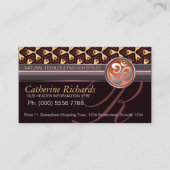 Bio Tribal Textile Business Cards Visitenkarte (Vorderseite)