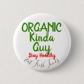 Bio Typ Fresh Foods Round Button Buttone (Vorderseite)