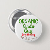 Bio Typ Fresh Foods Round Button Buttone (Vorne & Hinten)