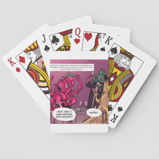 Bio und gentechnisch veränderte Daten Spielkarten (Rückseite)