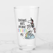 Bio Unicorn Pee Funny Unicorn Glas (Vorderseite)