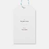 Bio violette Himmelsstars orion nebula EDITABLE Geschenkanhänger (Rückseite)