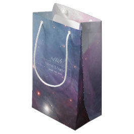 Bio violette Himmelsstars orion nebula EDITABLE Kleine Geschenktüte