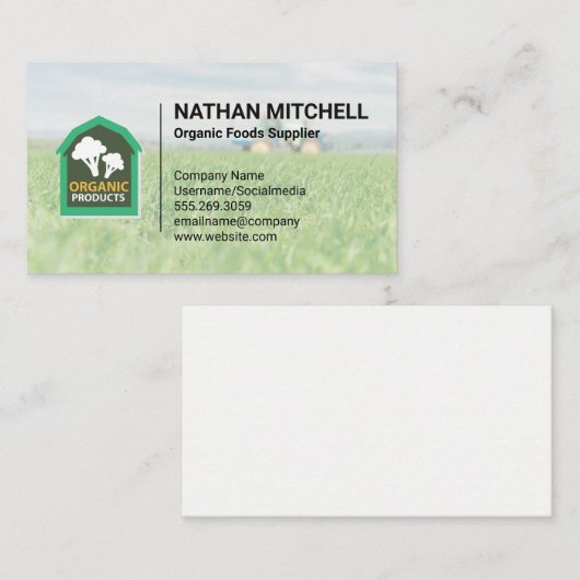 Bio Visitenkarte (Vorne/Hinten)